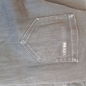 Prada black denim